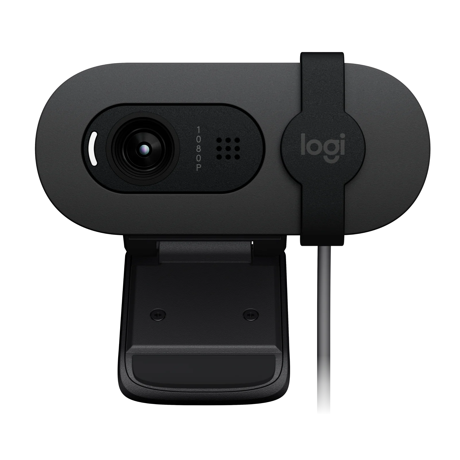 A large main feature product image of Logitech Brio 100 - 1080p30 Full HD Webcam (Graphite)