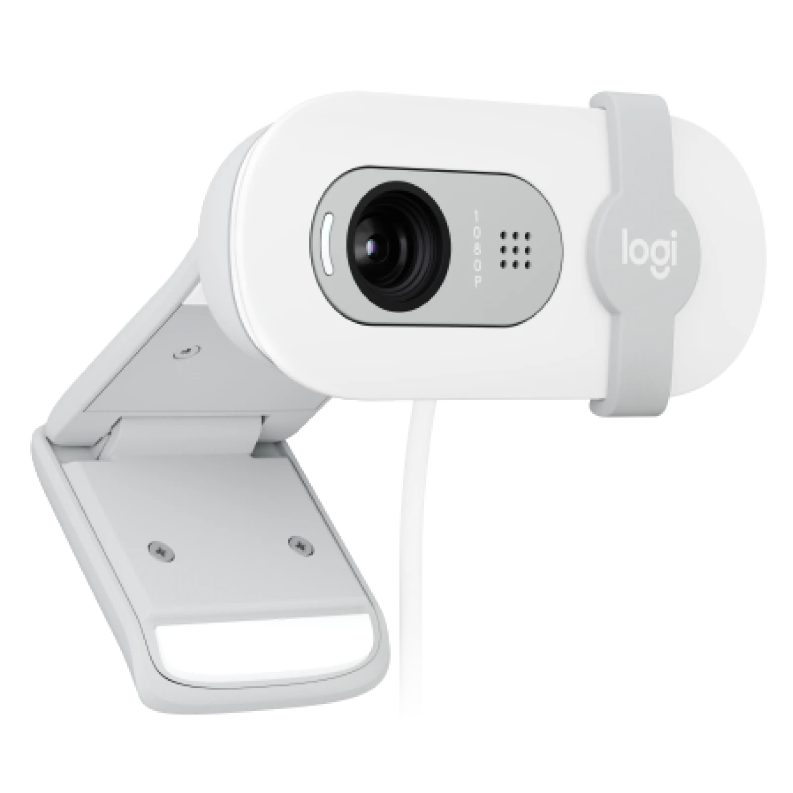A large main feature product image of Logitech Brio 100 - 1080p30 Full HD Webcam (Off White)