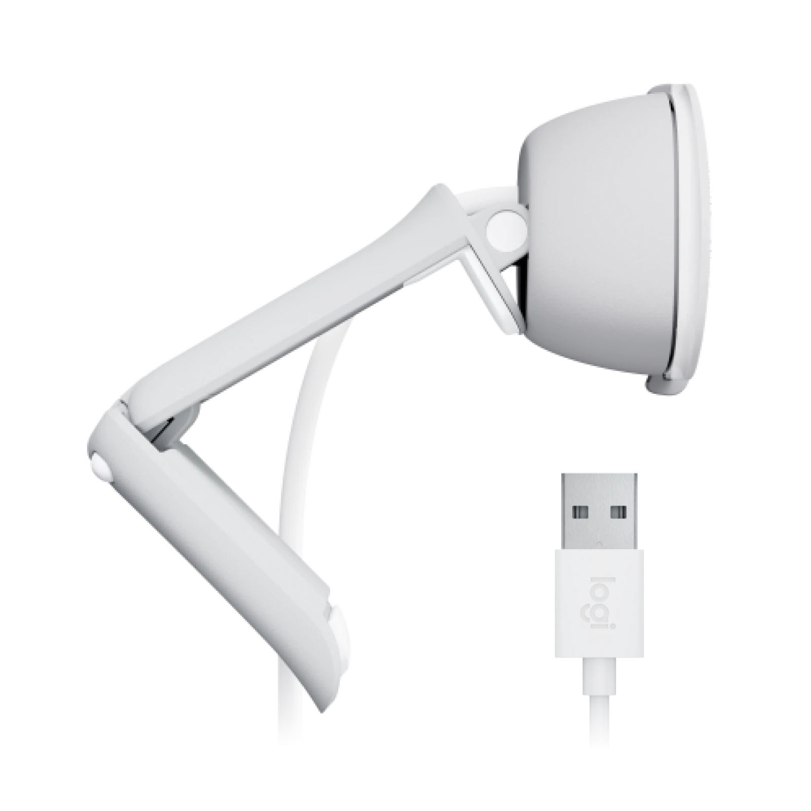 A large main feature product image of Logitech Brio 100 - 1080p30 Full HD Webcam (Off White)