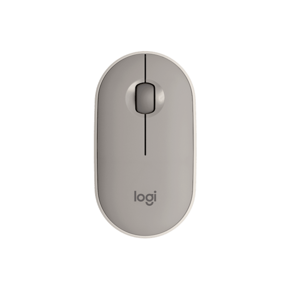 A large main feature product image of Logitech Pebble M350 Wireless Mouse - Sand