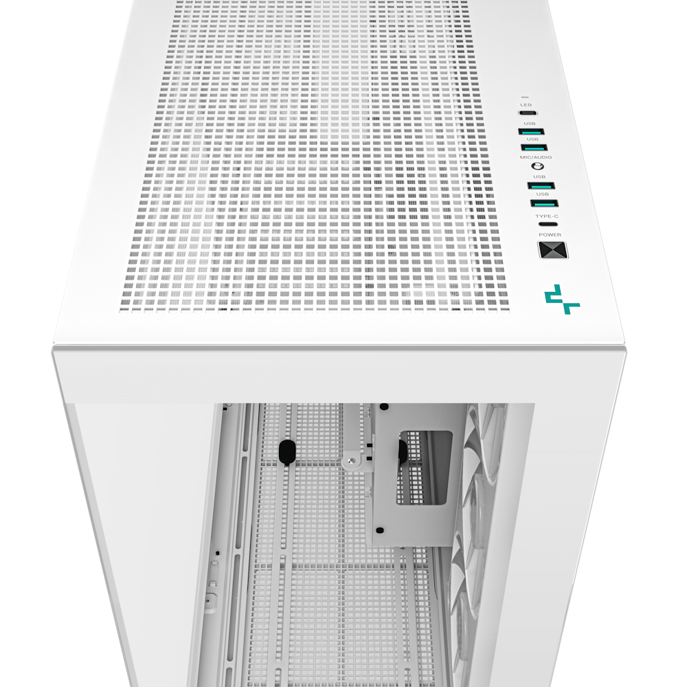 A large main feature product image of DeepCool CH780 Mid Tower Case - White