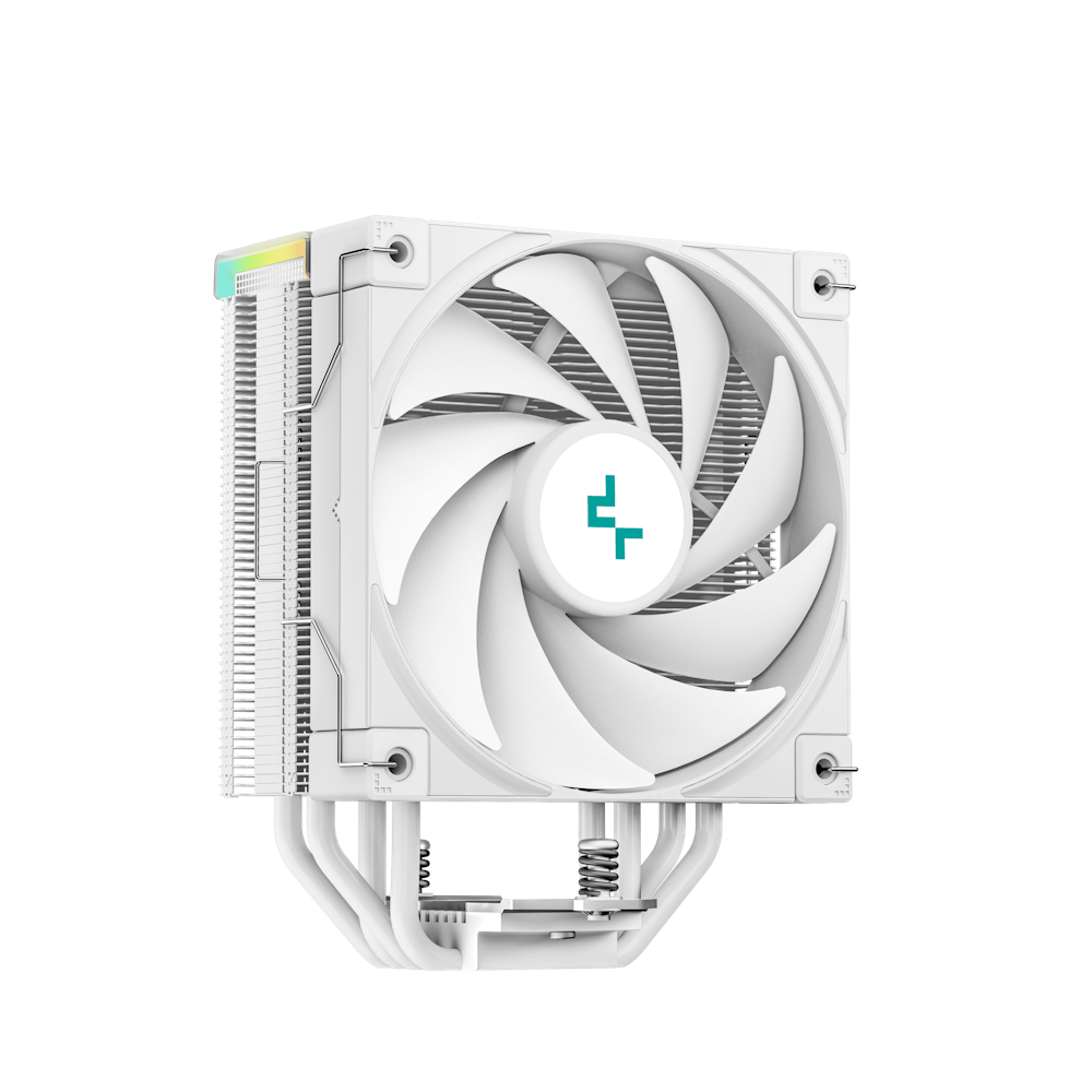 A large main feature product image of DeepCool AK400 Digital CPU Cooler - White