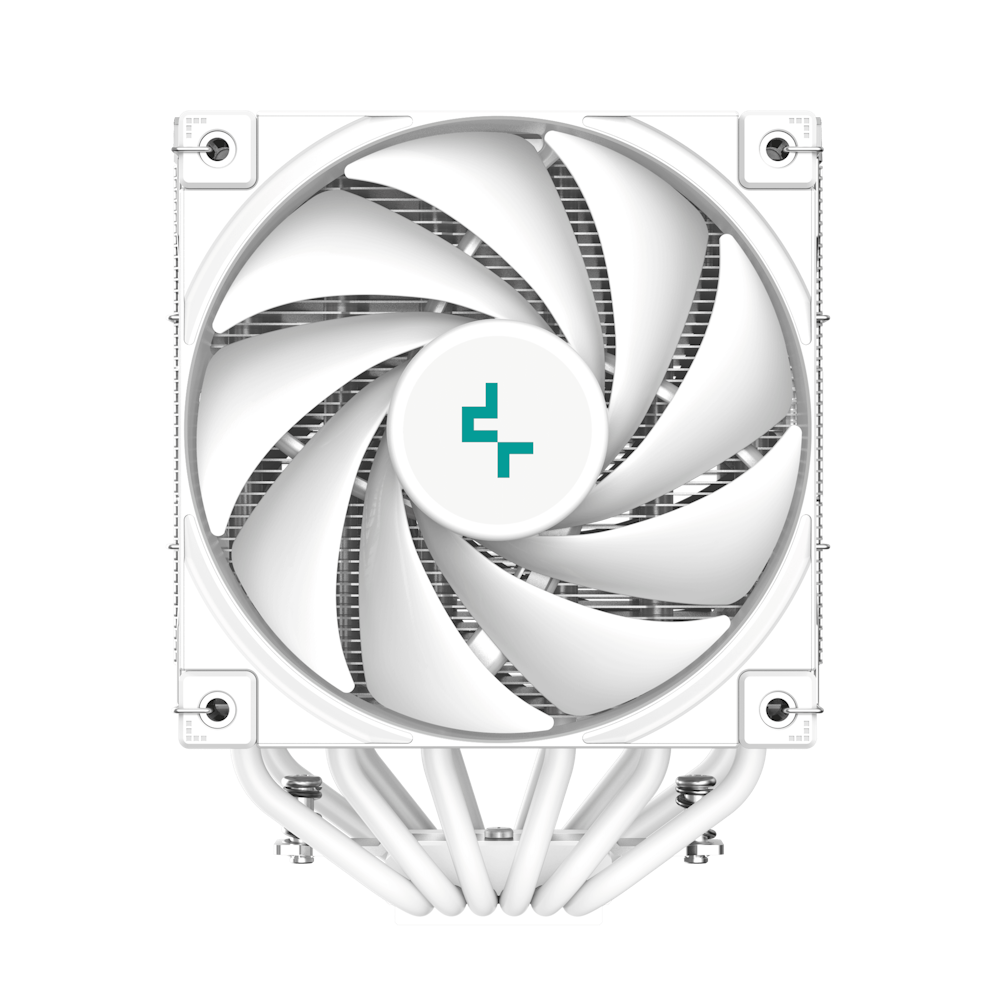 A large main feature product image of DeepCool AK620 Digital CPU Cooler - White