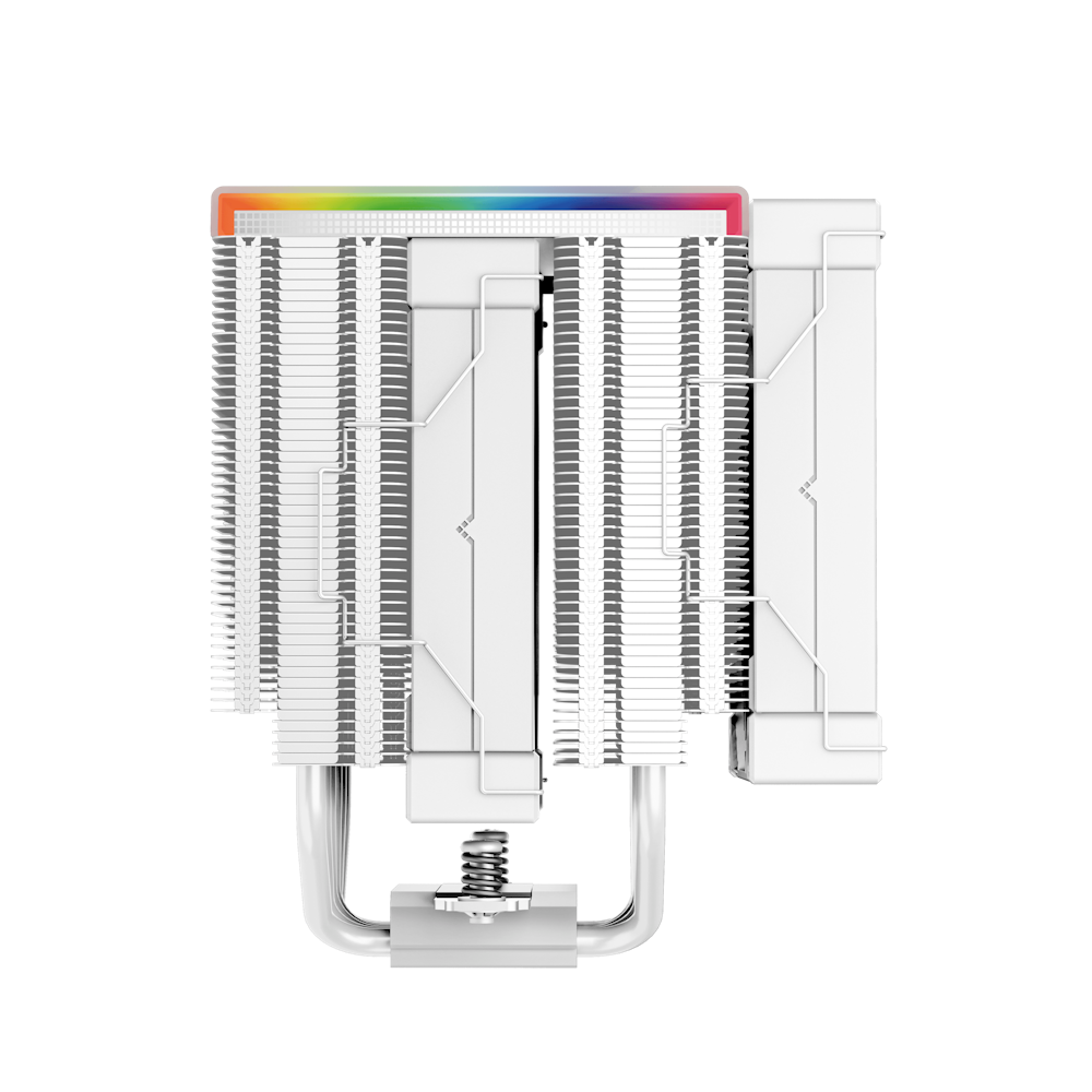 A large main feature product image of DeepCool AK620 Digital CPU Cooler - White