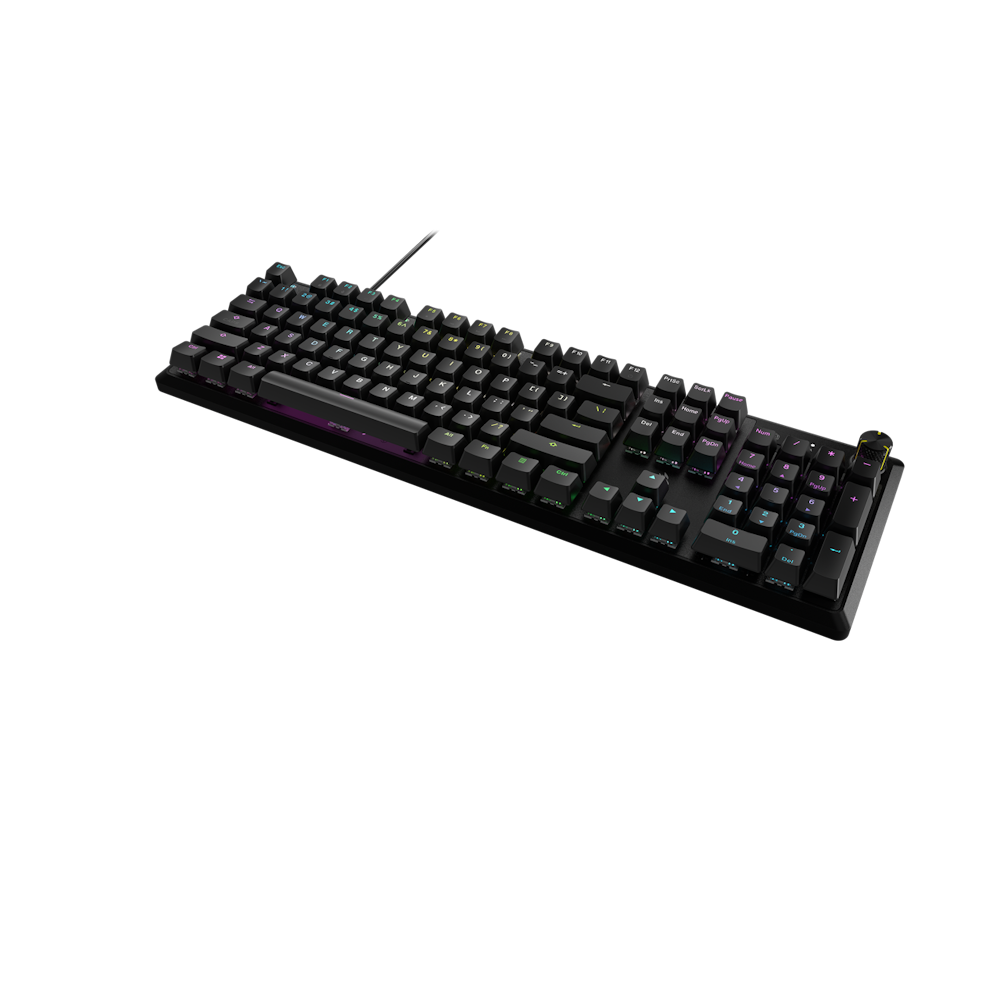A large main feature product image of Corsair K70 Core RGB Mechanical Gaming Keyboard (MLX Red linear Switch) - Black