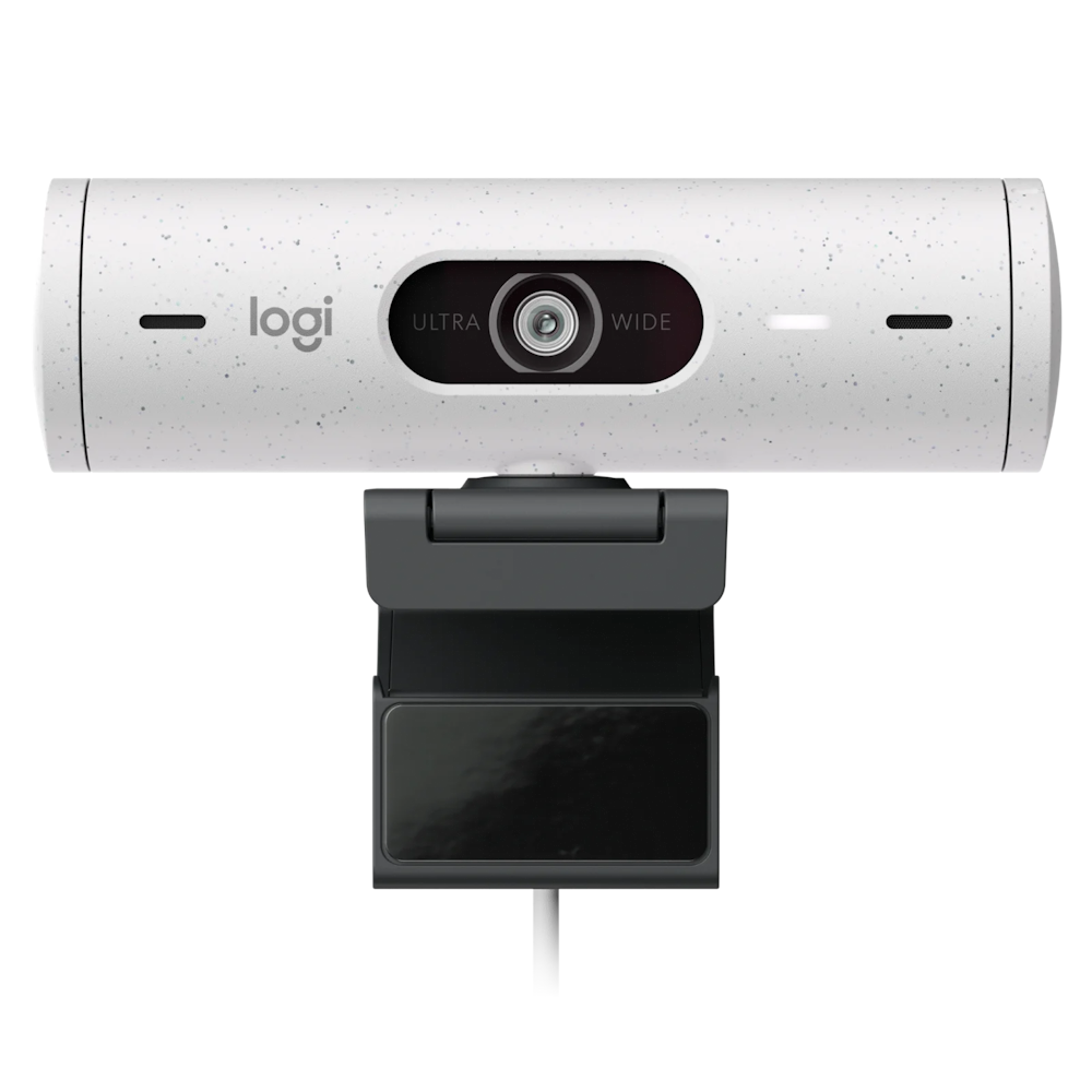 A large main feature product image of Logitech Brio 500 - 1080p60 Full HD Webcam (Off White)