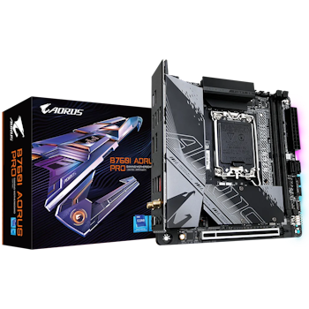 Product image of Gigabyte B760I Aorus Pro LGA1700 mITX Desktop Motherboard - Click for product page of Gigabyte B760I Aorus Pro LGA1700 mITX Desktop Motherboard