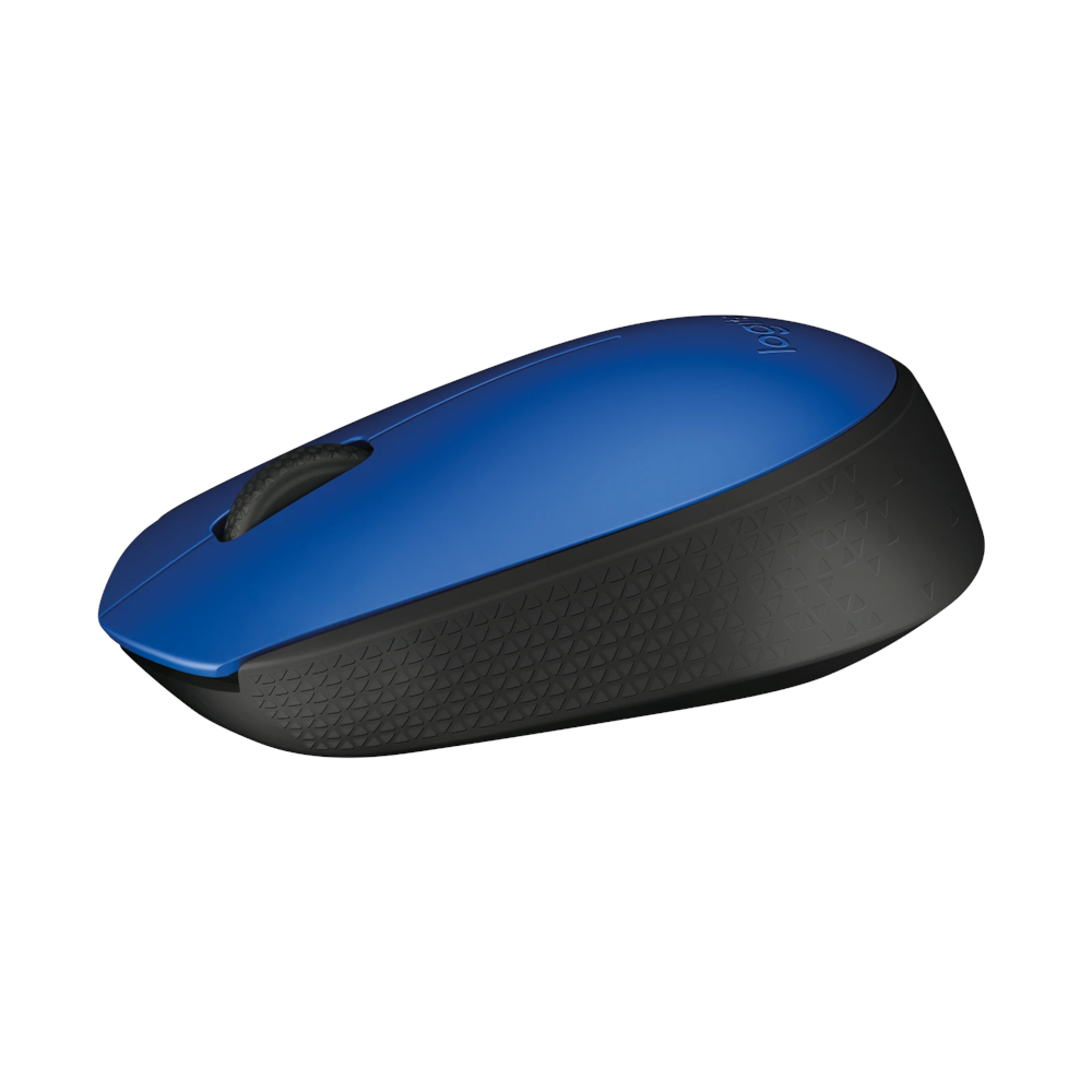 A large main feature product image of Logitech M171 Wireless Mouse - Blue