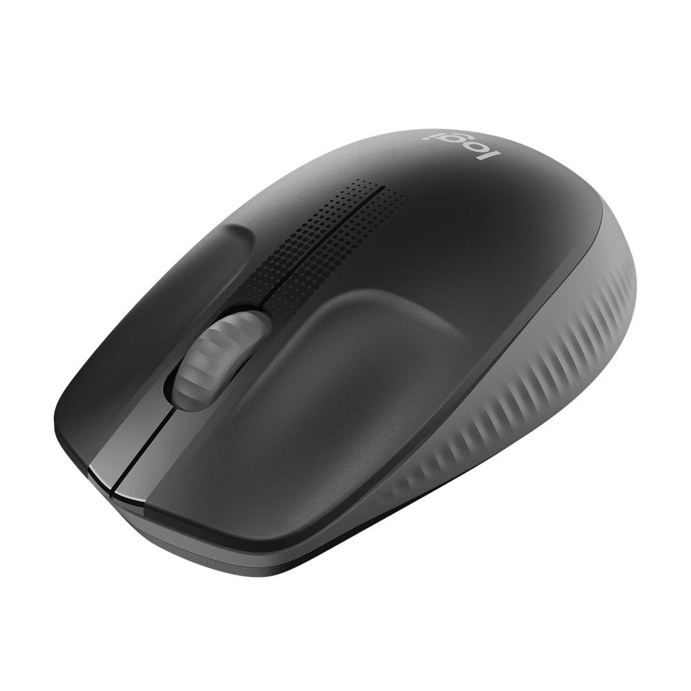 A large main feature product image of Logitech M190 Wireless Mouse - Charcoal