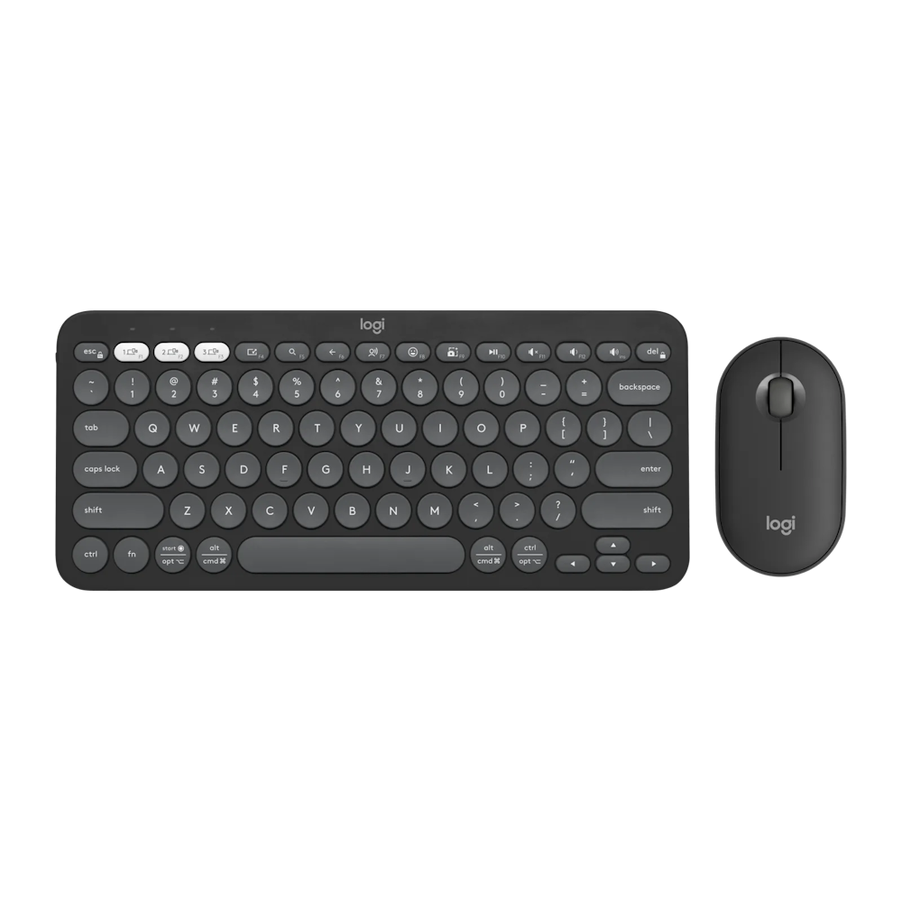 A large main feature product image of Logitech Pebble 2 Combo - Tonal Graphite