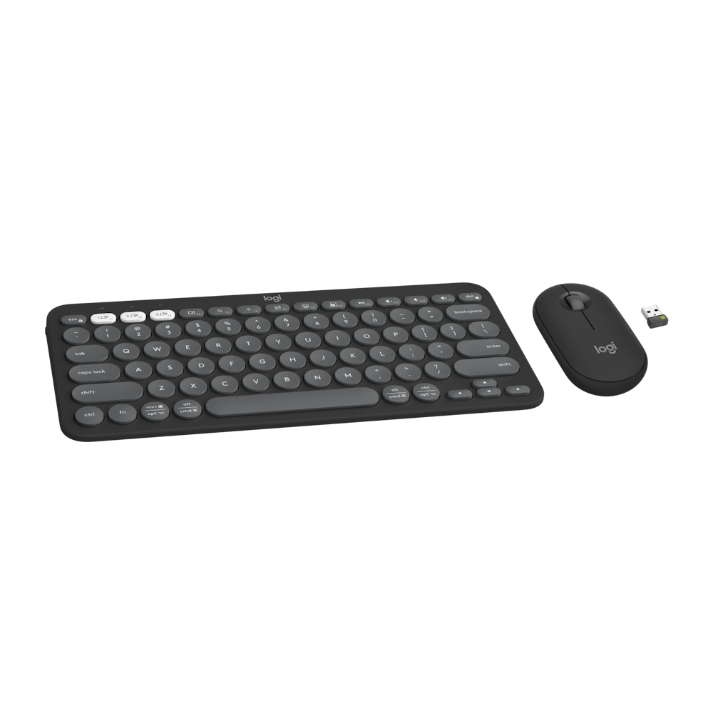 A large main feature product image of Logitech Pebble 2 Combo - Tonal Graphite