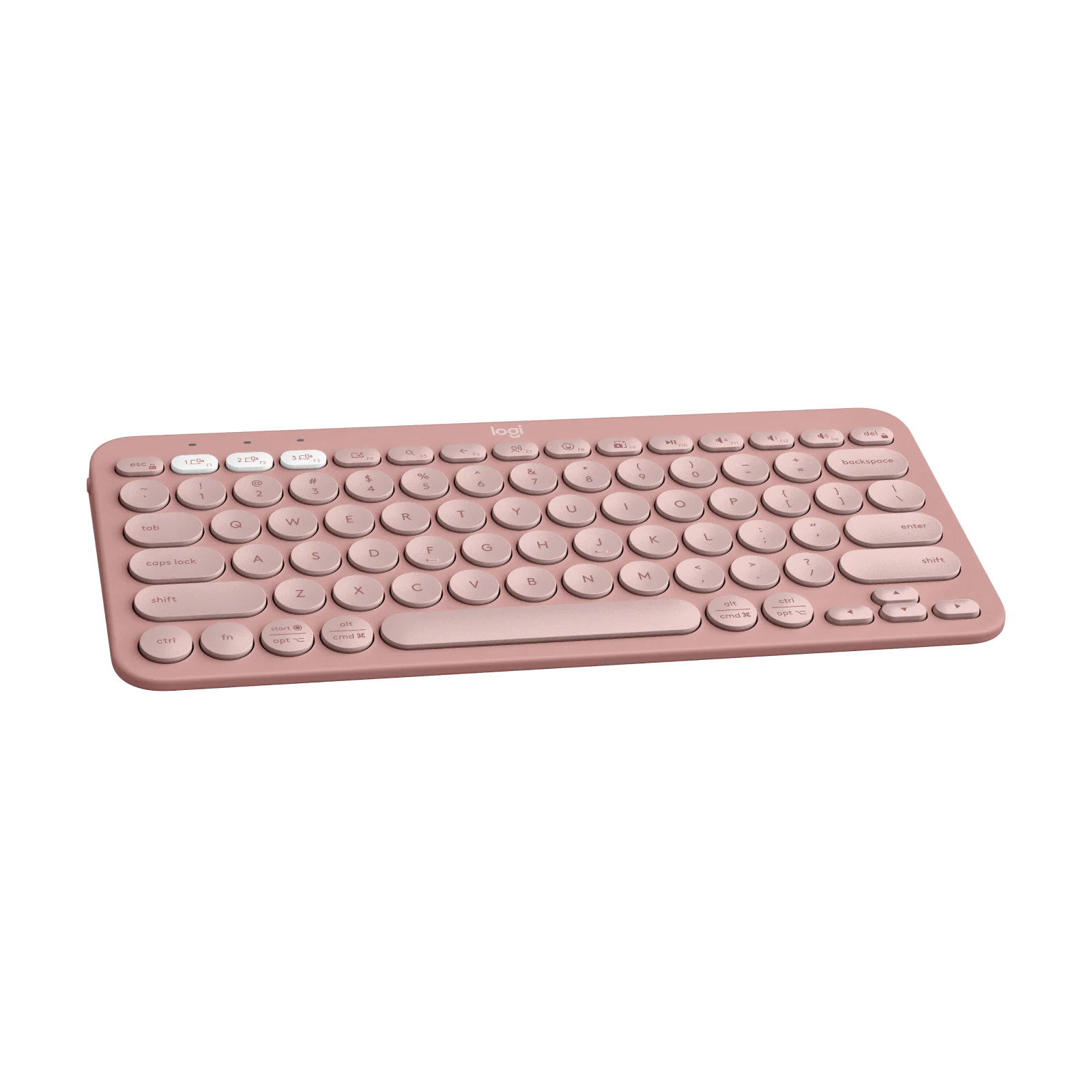 A large main feature product image of Logitech Pebble Keys 2 K380s - Tonal Rose