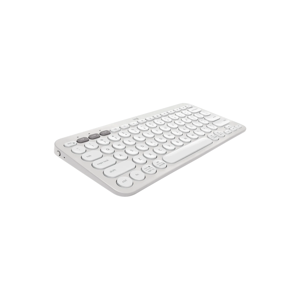A large main feature product image of Logitech Pebble Keys 2 K380s - Tonal Off-White