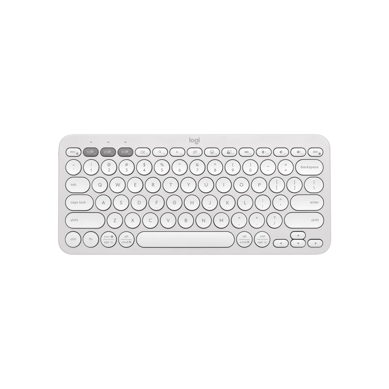 A large main feature product image of Logitech Pebble Keys 2 K380s - Tonal Off-White