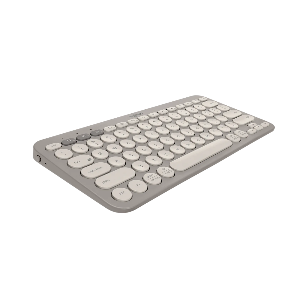 A large main feature product image of Logitech K380 Multi-Device Bluetooth Keyboard - Sand