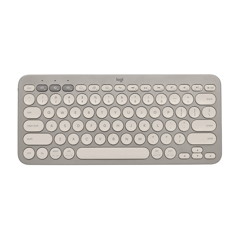 A large main feature product image of Logitech K380 Multi-Device Bluetooth Keyboard - Sand