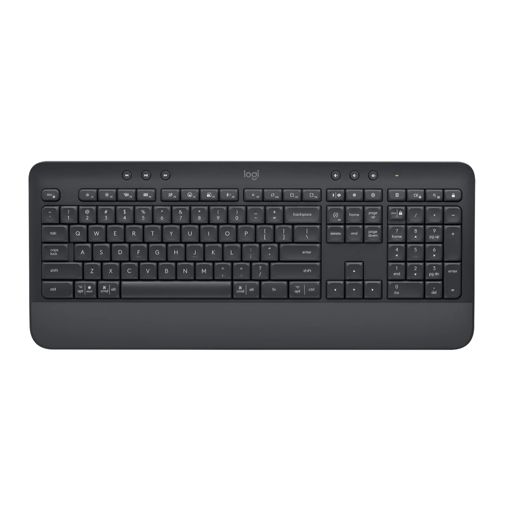 A large main feature product image of Logitech Signature K650 Wireless Comfort Keyboard - Graphite