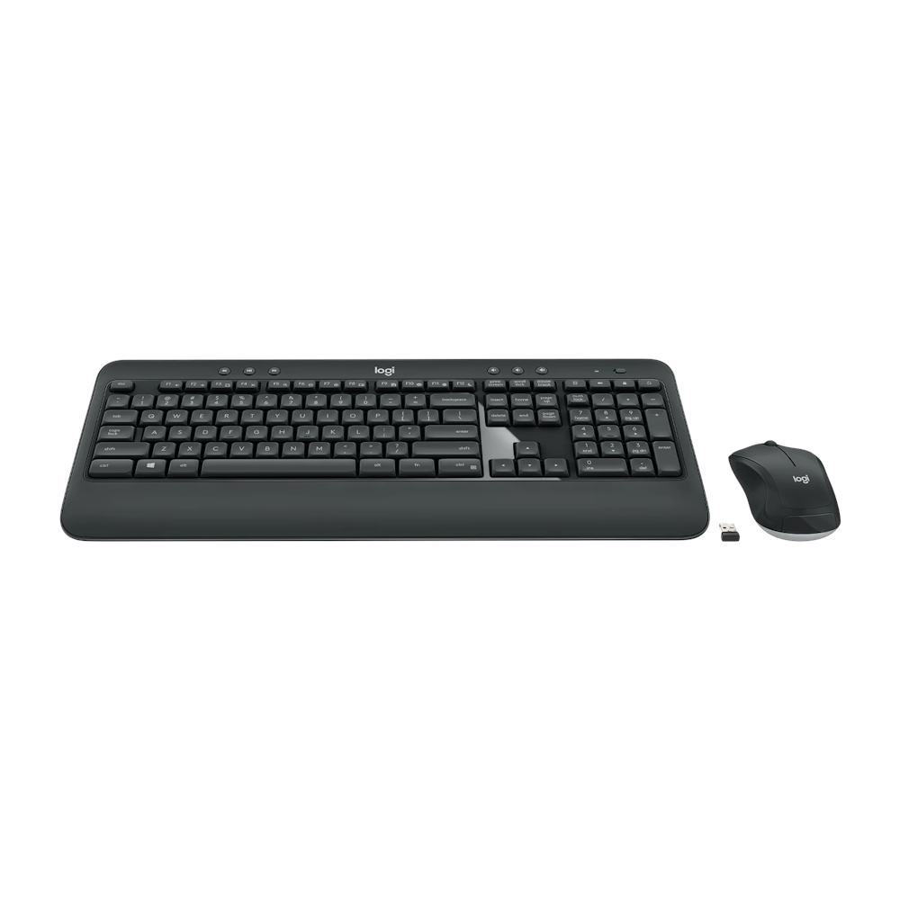 A large main feature product image of Logitech MK540 Advanced Wireless Keyboard and Mouse Combo