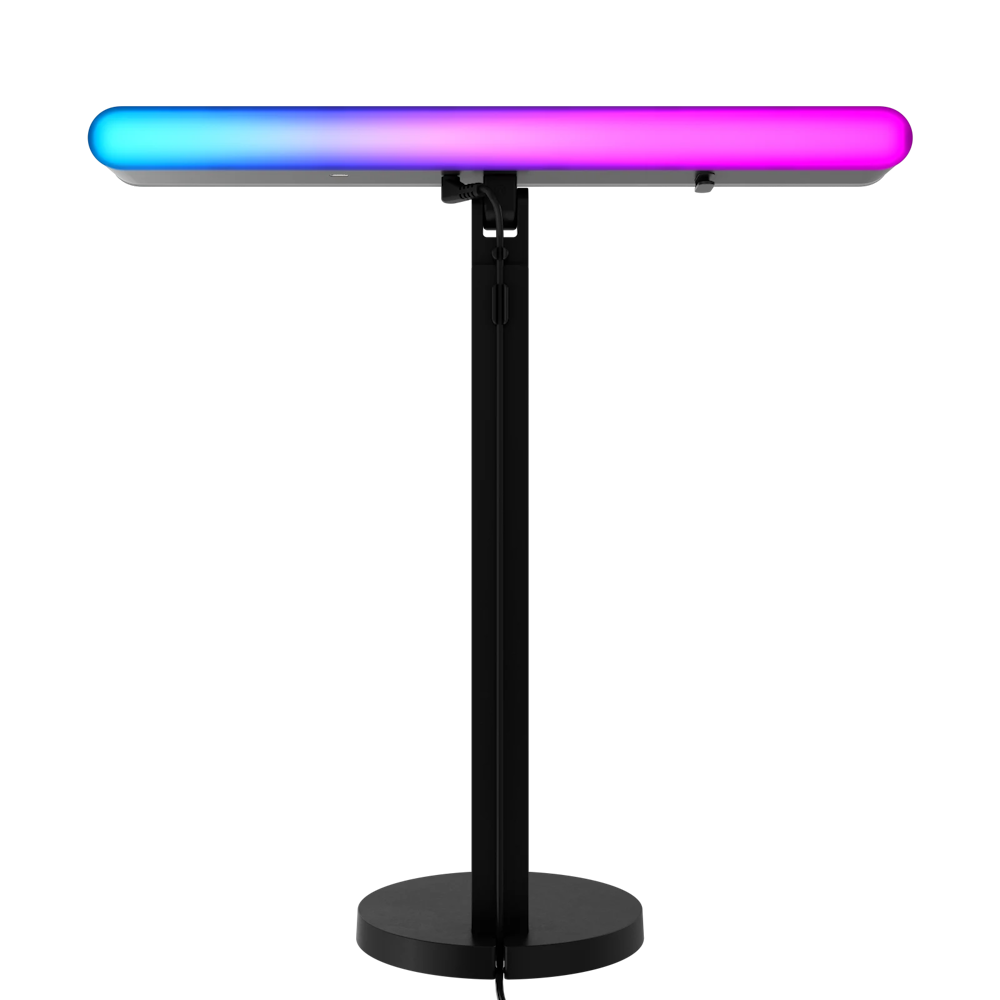 A large main feature product image of Logitech G Litra Beam LX Dual-Sided RGB Streaming Key Light