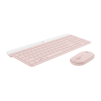 Product image of Logitech MK470 Slim Wireless Keyboard and Mouse - Rose - Click for product page of Logitech MK470 Slim Wireless Keyboard and Mouse - Rose
