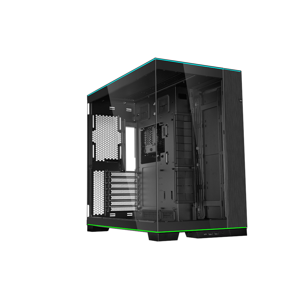 A large main feature product image of Lian Li O11 Dynamic EVO RGB - Mid Tower ATX Case (Black)