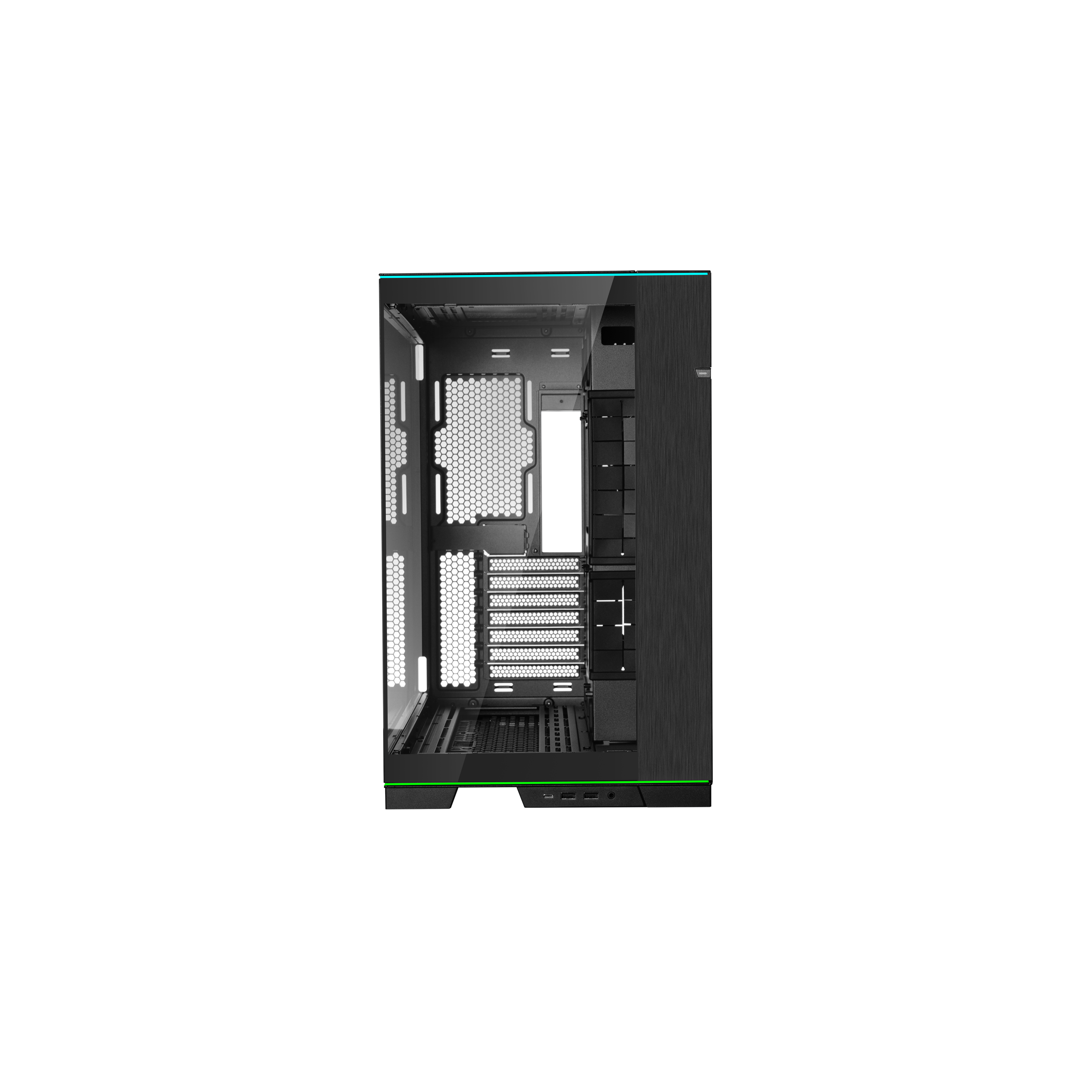 A large main feature product image of Lian Li O11 Dynamic EVO RGB - Mid Tower ATX Case (Black)