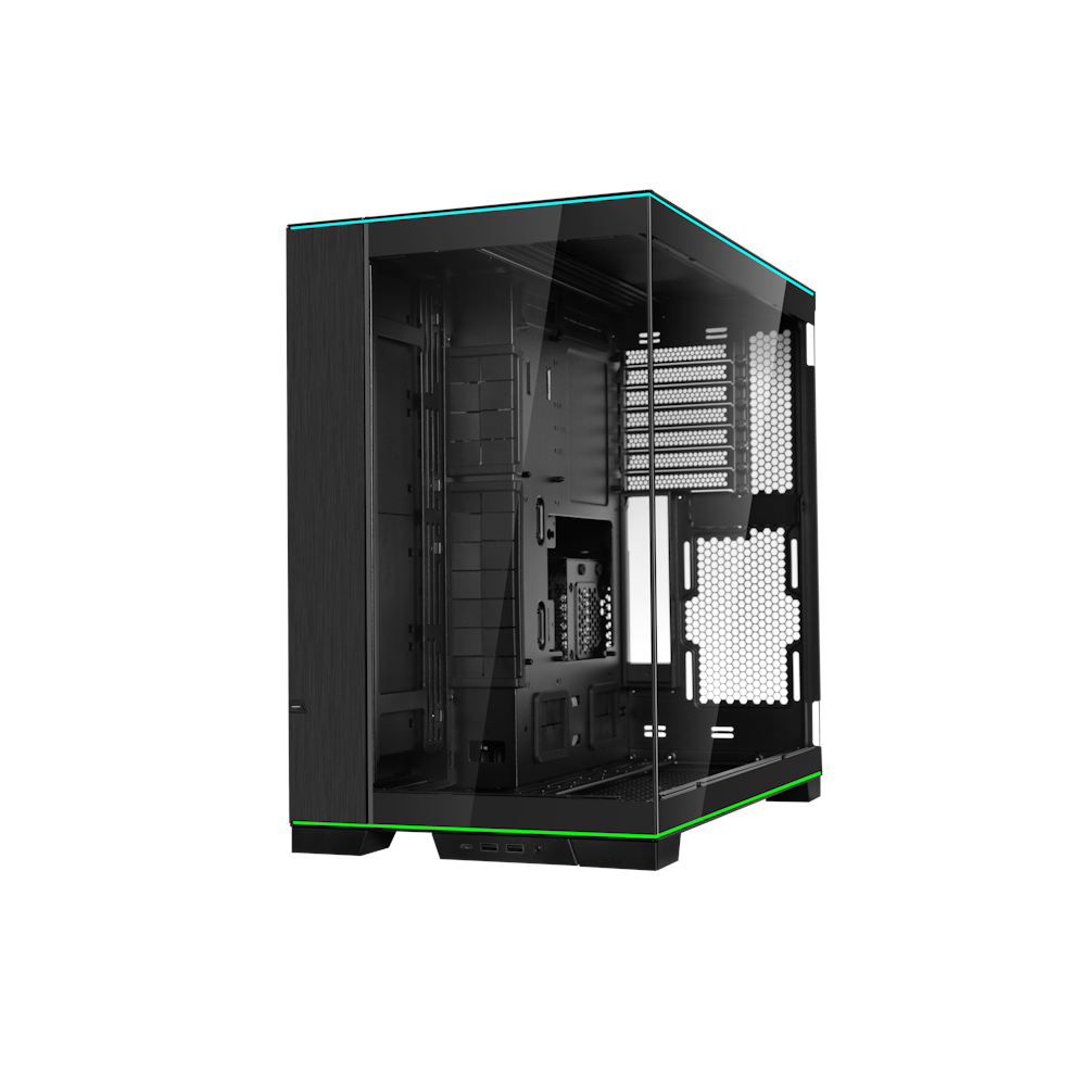 A large main feature product image of Lian Li O11 Dynamic EVO RGB - Mid Tower ATX Case (Black)