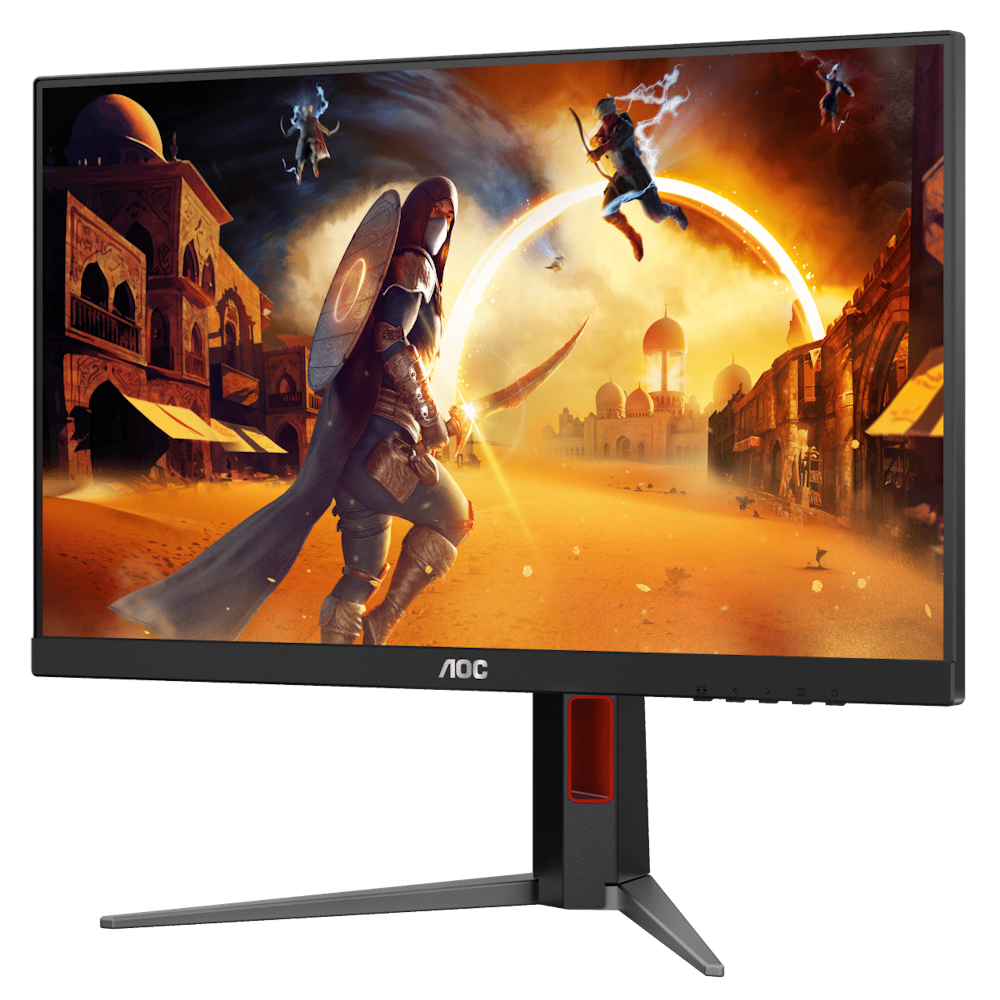 A large main feature product image of AOC Gaming 24G4 - 24" 1080p 180Hz IPS Monitor