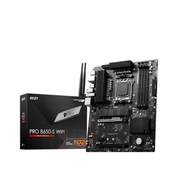 Product image of MSI PRO B650-S WIFI AM5 ATX Desktop Motherboard - Click for product page of MSI PRO B650-S WIFI AM5 ATX Desktop Motherboard