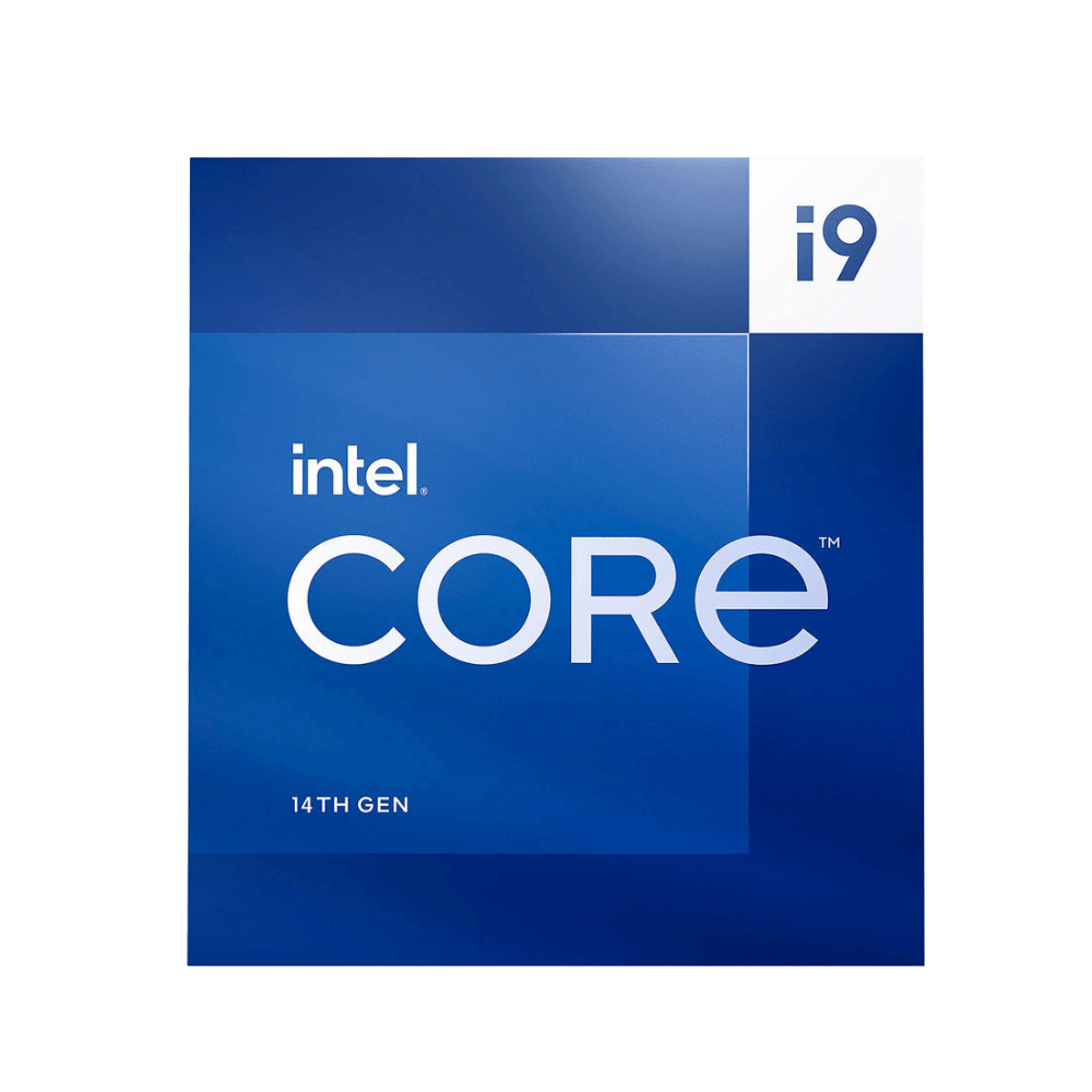 A large main feature product image of Intel Core i9 14900 Raptor Lake 24 Core 32 Thread Up To 6.0GHz - Retail Box