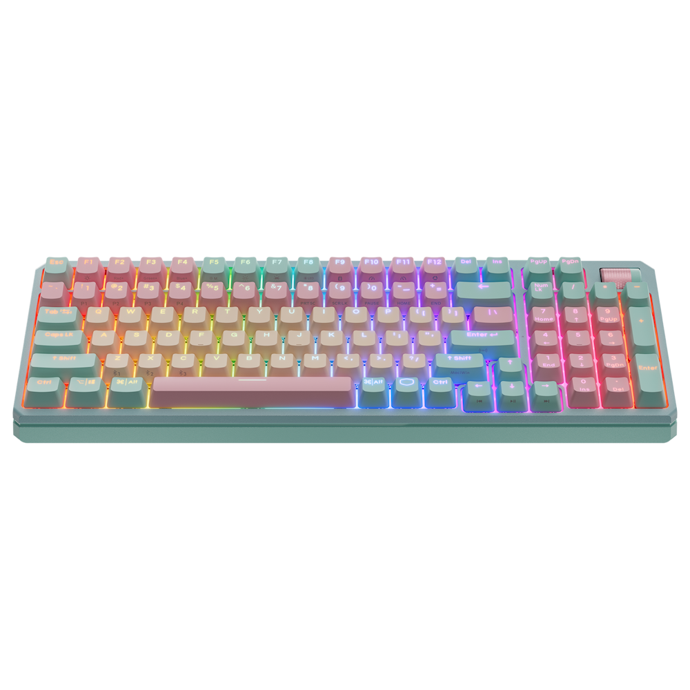 A large main feature product image of Cooler Master MK770 Macaron Hybrid Wireless Keyboard - Kailh Box V2 Red Switch