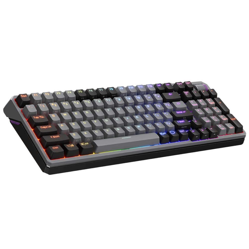 A large main feature product image of Cooler Master MK770 Space Grey Hybrid Wireless Keyboard - Kailh Box V2 White Switch