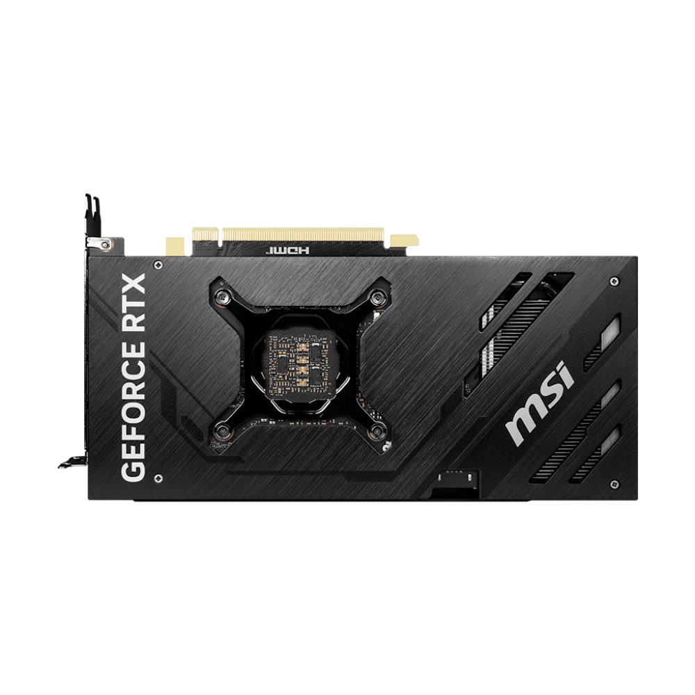 A large main feature product image of MSI GeForce RTX 4070 Ti SUPER Ventus 2X OC 16GB GDDR6X