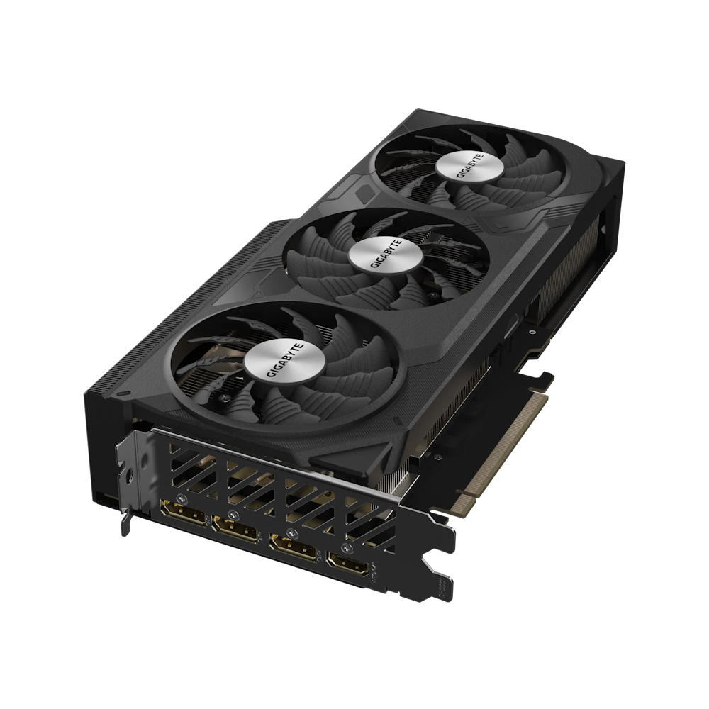 A large main feature product image of Gigabyte GeForce RTX 4070 SUPER Windforce OC 12GB GDDR6X 