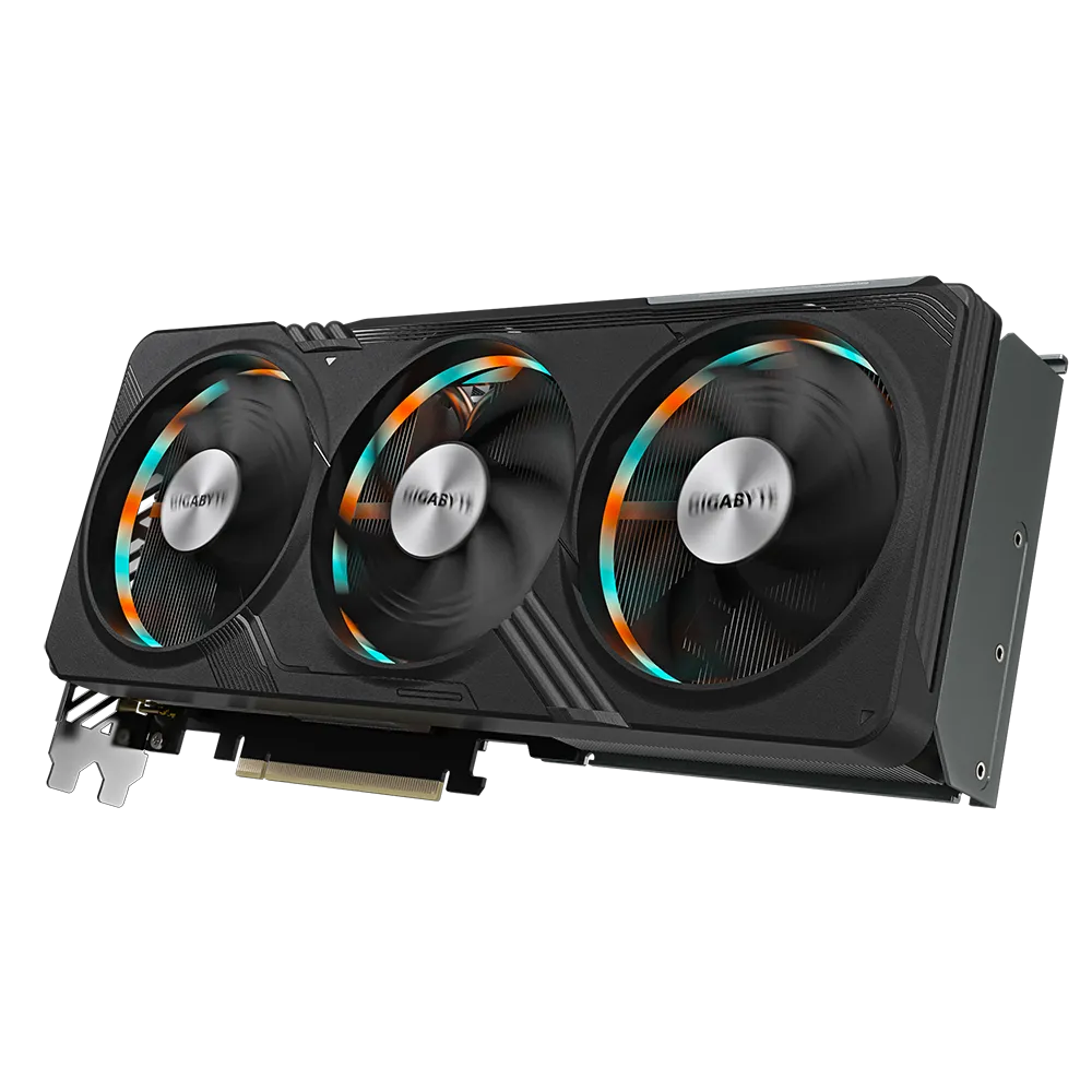 A large main feature product image of Gigabyte GeForce RTX 4070 SUPER Gaming OC 12GB GDDR6X 