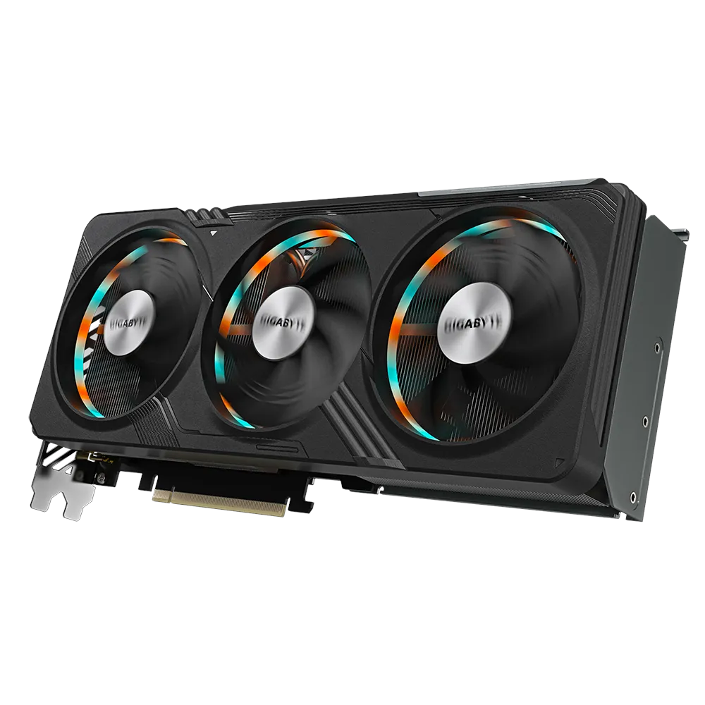 A large main feature product image of Gigabyte GeForce RTX 4070 SUPER Gaming OC 12GB GDDR6X 