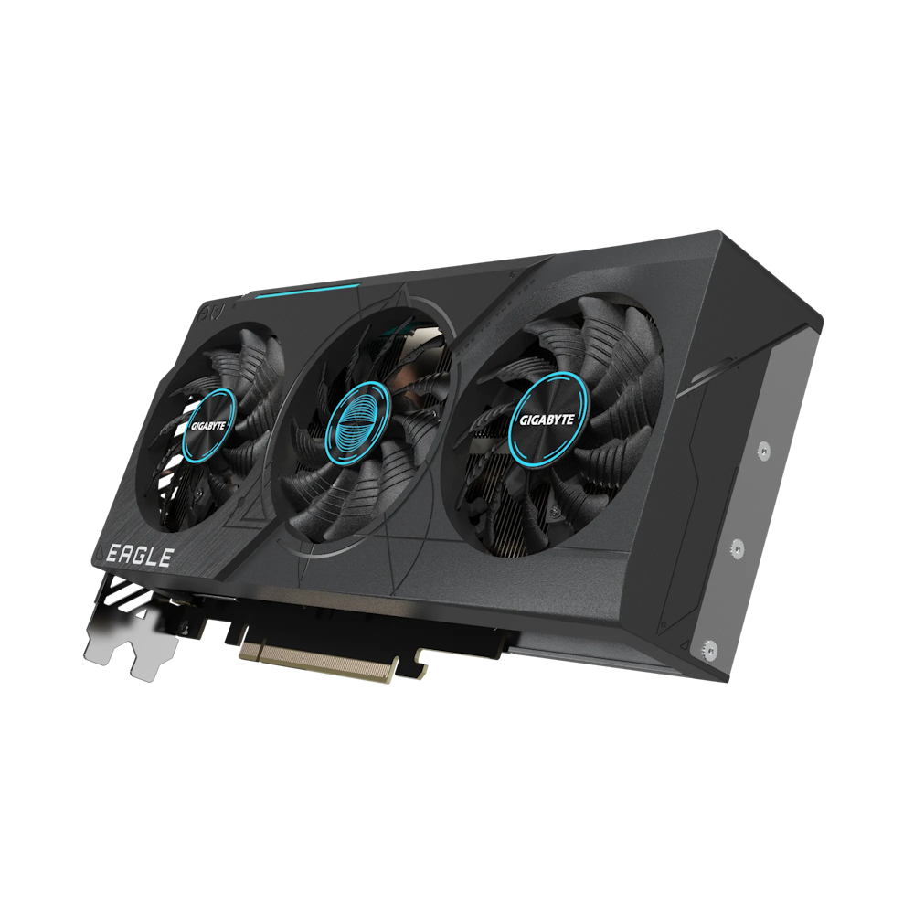 A large main feature product image of Gigabyte GeForce RTX 4070 SUPER Eagle OC 12GB GDDR6X 