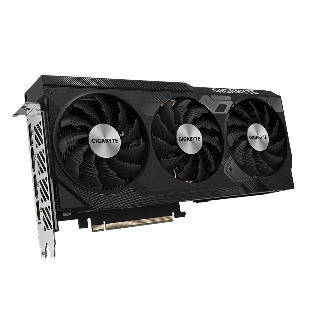 A large main feature product image of Gigabyte GeForce RTX 4070 Ti SUPER Windforce OC 16GB GDDR6X 