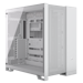 A product image of Corsair 6500D Airflow Tempered Glass Mid Tower Case - White