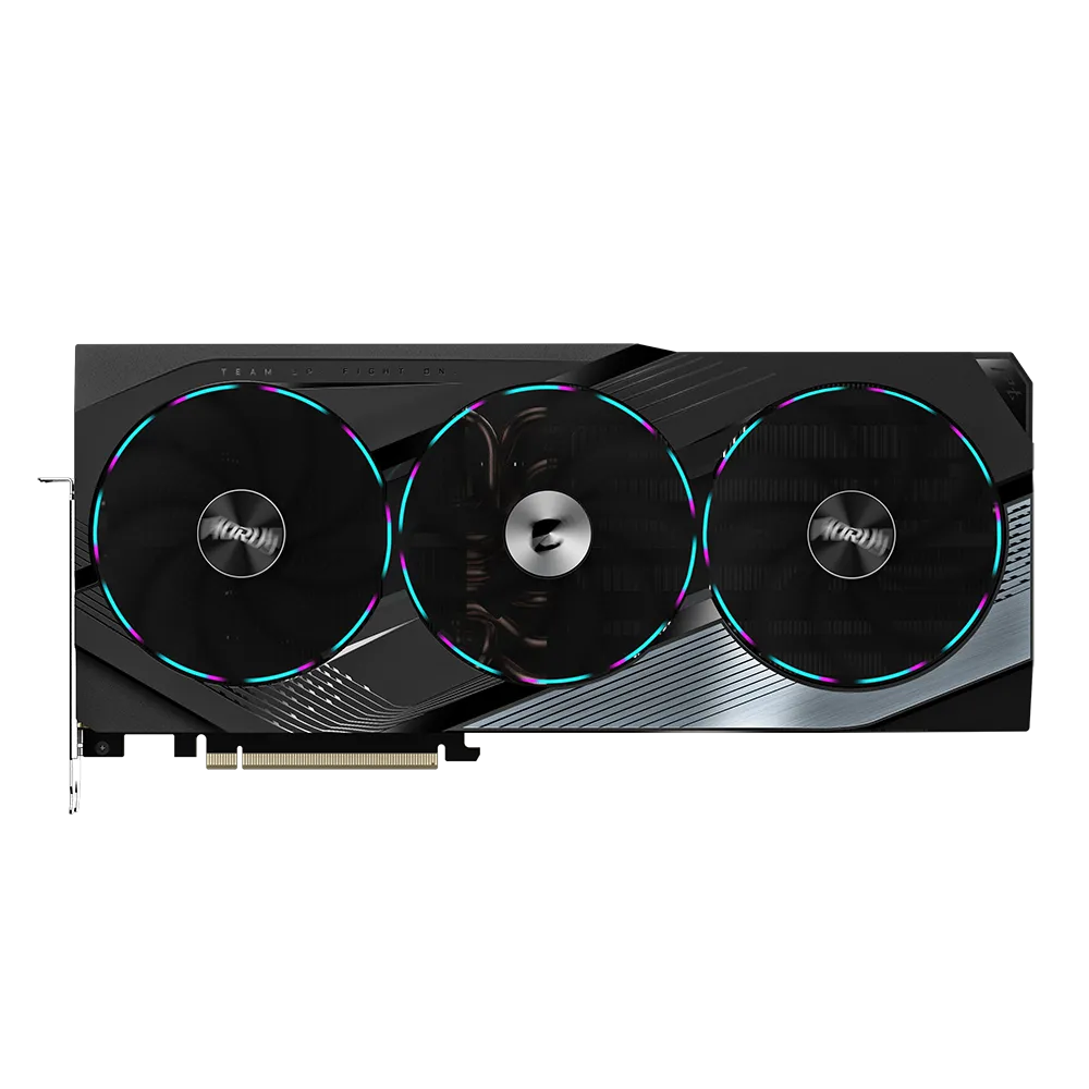 A large main feature product image of Gigabyte GeForce RTX 4070 Ti SUPER Aorus Master 16GB GDDR6X 