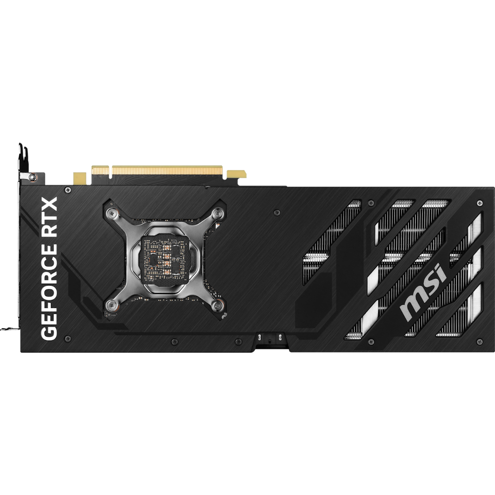 A large main feature product image of MSI GeForce RTX 4070 SUPER Ventus 3X OC 12GB GDDR6X