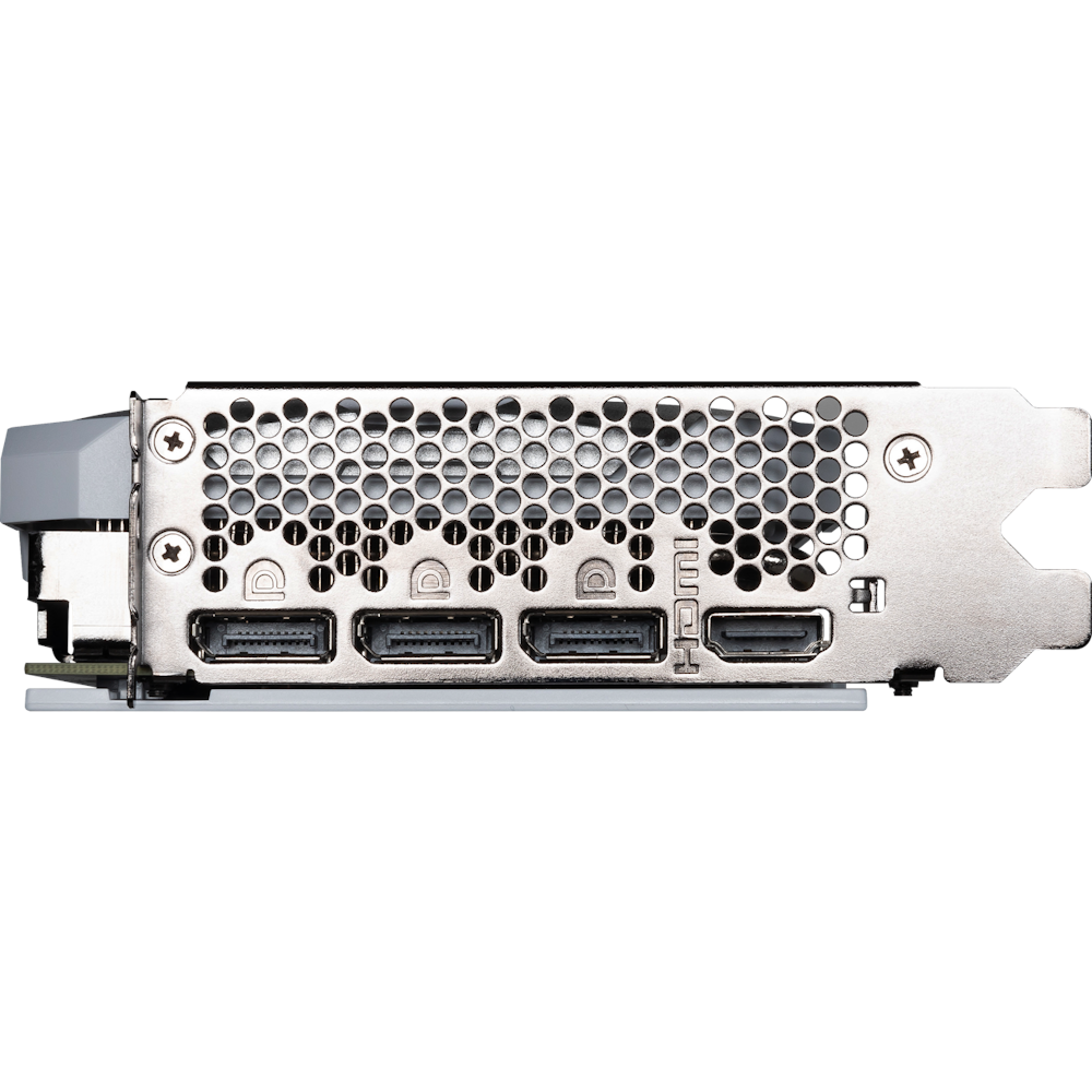 A large main feature product image of MSI GeForce RTX 4070 SUPER Ventus 2X OC 12GB GDDR6X - White