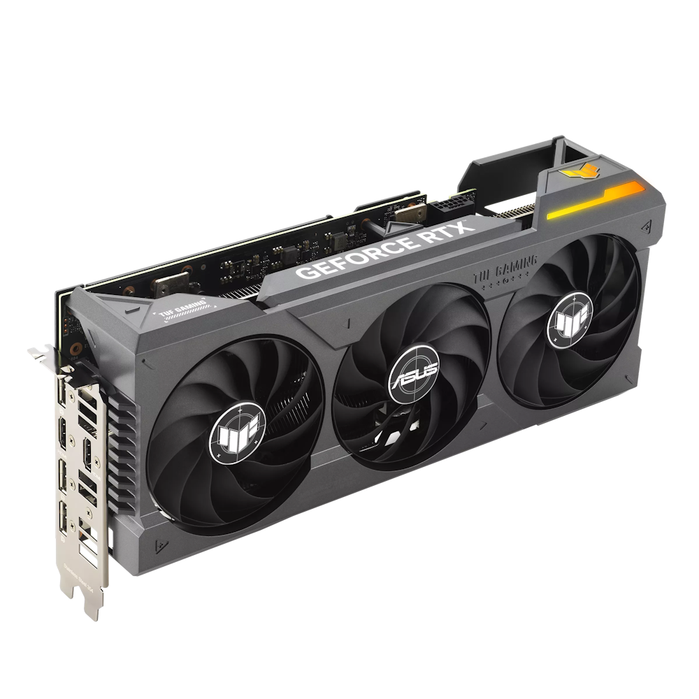 A large main feature product image of ASUS GeForce  RTX 4070 Ti SUPER TUF Gaming 16GB GDDR6X