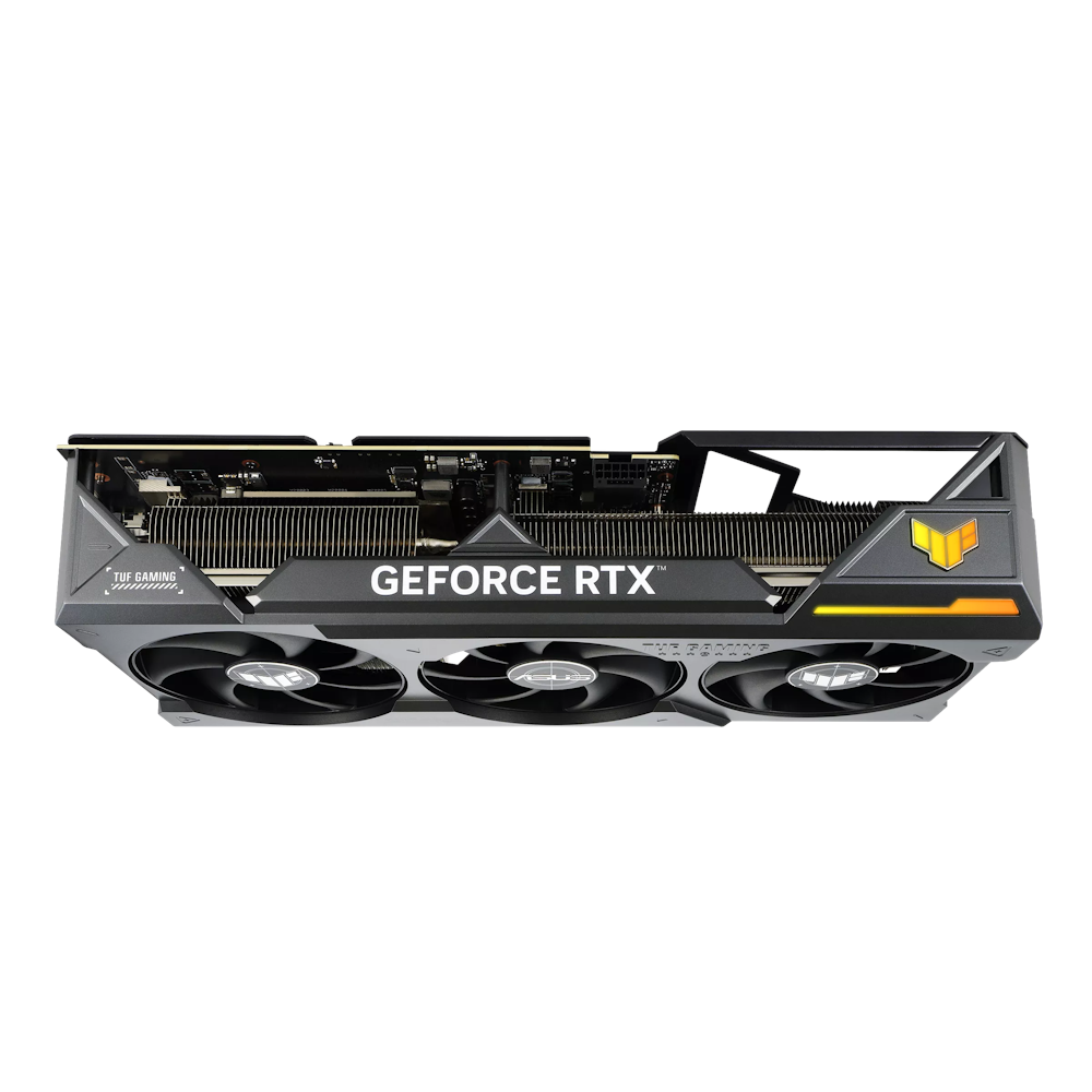 A large main feature product image of ASUS GeForce RTX 4080 SUPER TUF Gaming 16GB GDDR6X