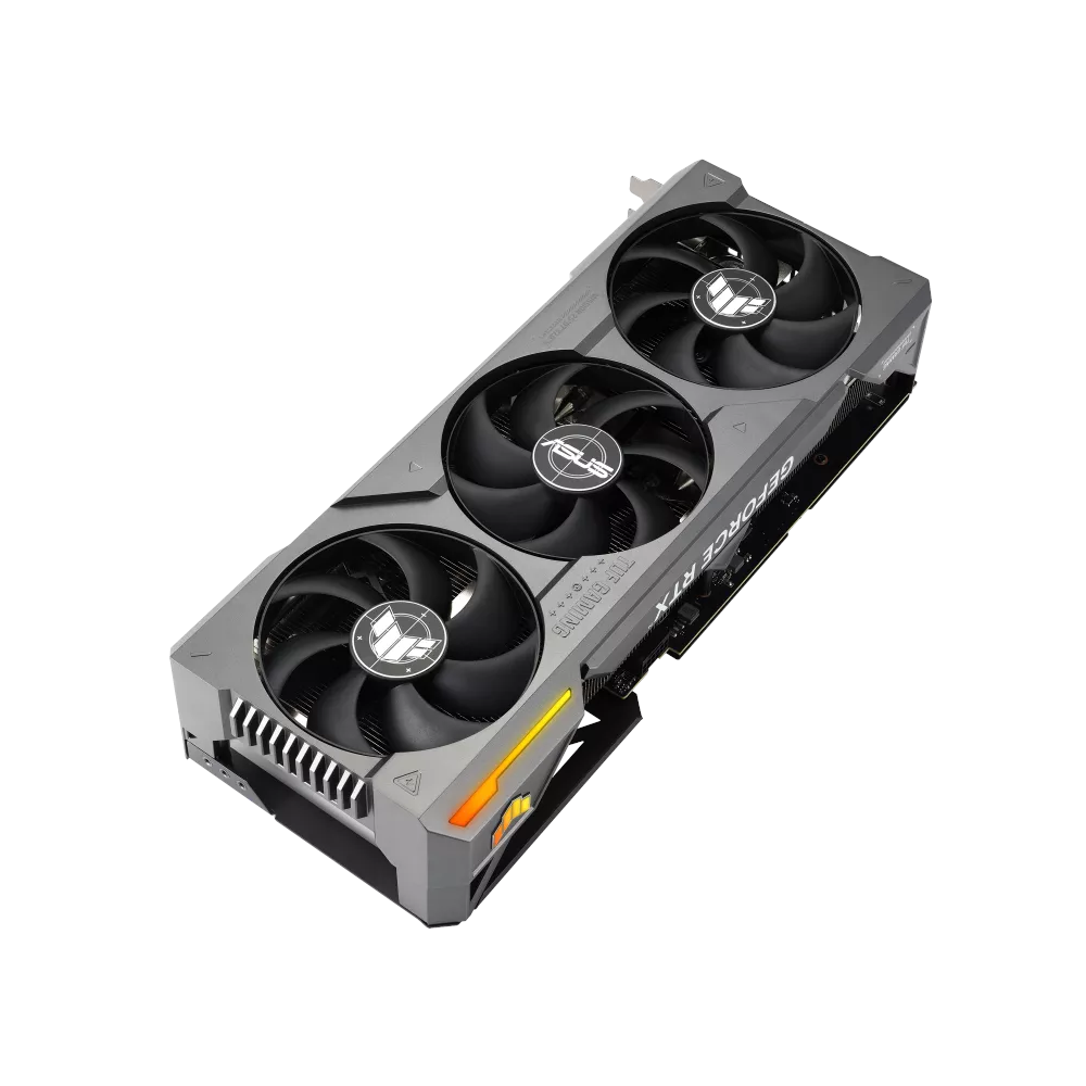 A large main feature product image of ASUS GeForce RTX 4080 SUPER TUF Gaming OC 16GB GDDR6X