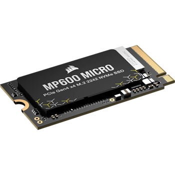 Product image of Corsair MP600 Micro PCIe Gen4 NVMe M.2 2242 SSD - 1TB - Click for product page of Corsair MP600 Micro PCIe Gen4 NVMe M.2 2242 SSD - 1TB
