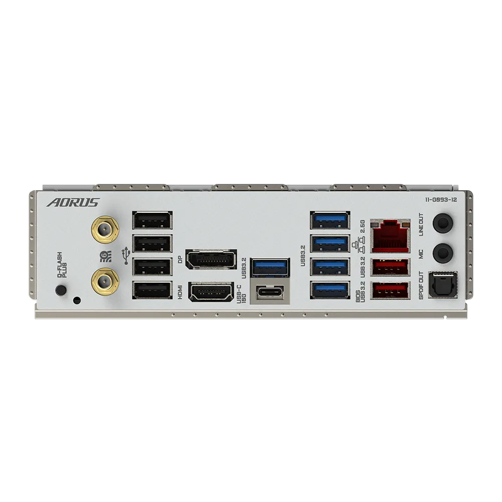 A large main feature product image of Gigabyte B650M AORUS ELITE AX ICE AM5 mATX Desktop Motherboard