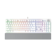 A small tile product image of Fantech Gaming PC Mechanical Keyboard LED Backlit Anti-Ghostong Key with Knob and Wrist Rest - White (Red Switch)