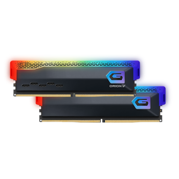 Product image of GeIL 32GB Kit (2x16GB) DDR5 Orion V RGB C38 6000MHz - Grey - Click for product page of GeIL 32GB Kit (2x16GB) DDR5 Orion V RGB C38 6000MHz - Grey
