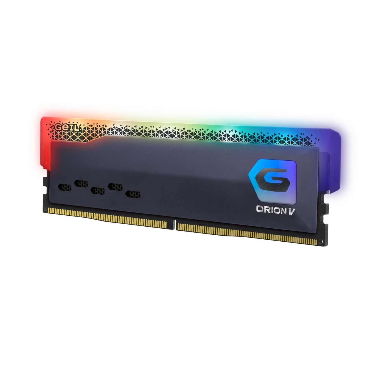 A large main feature product image of GeIL Orion V RGB 32GB Kit (2x16GB) DDR5-6000 C38 (Grey)